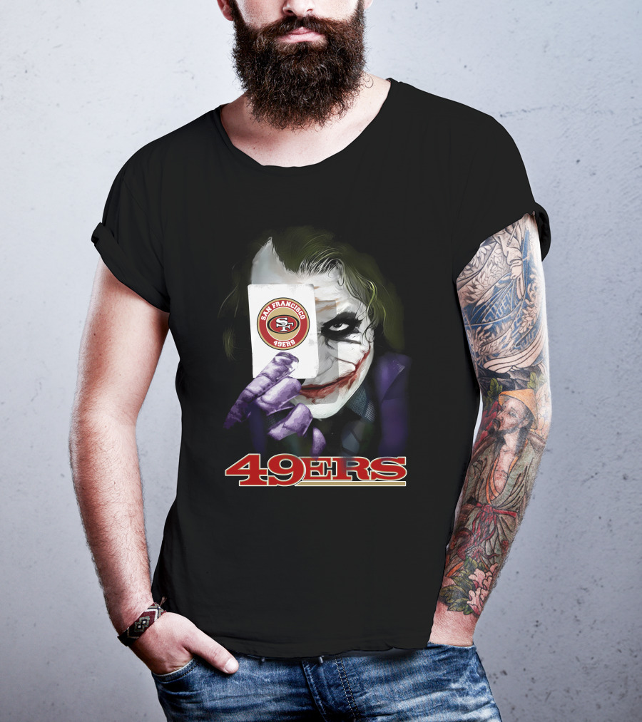 San Francisco 49ers Joker Playing Card T-Shirt