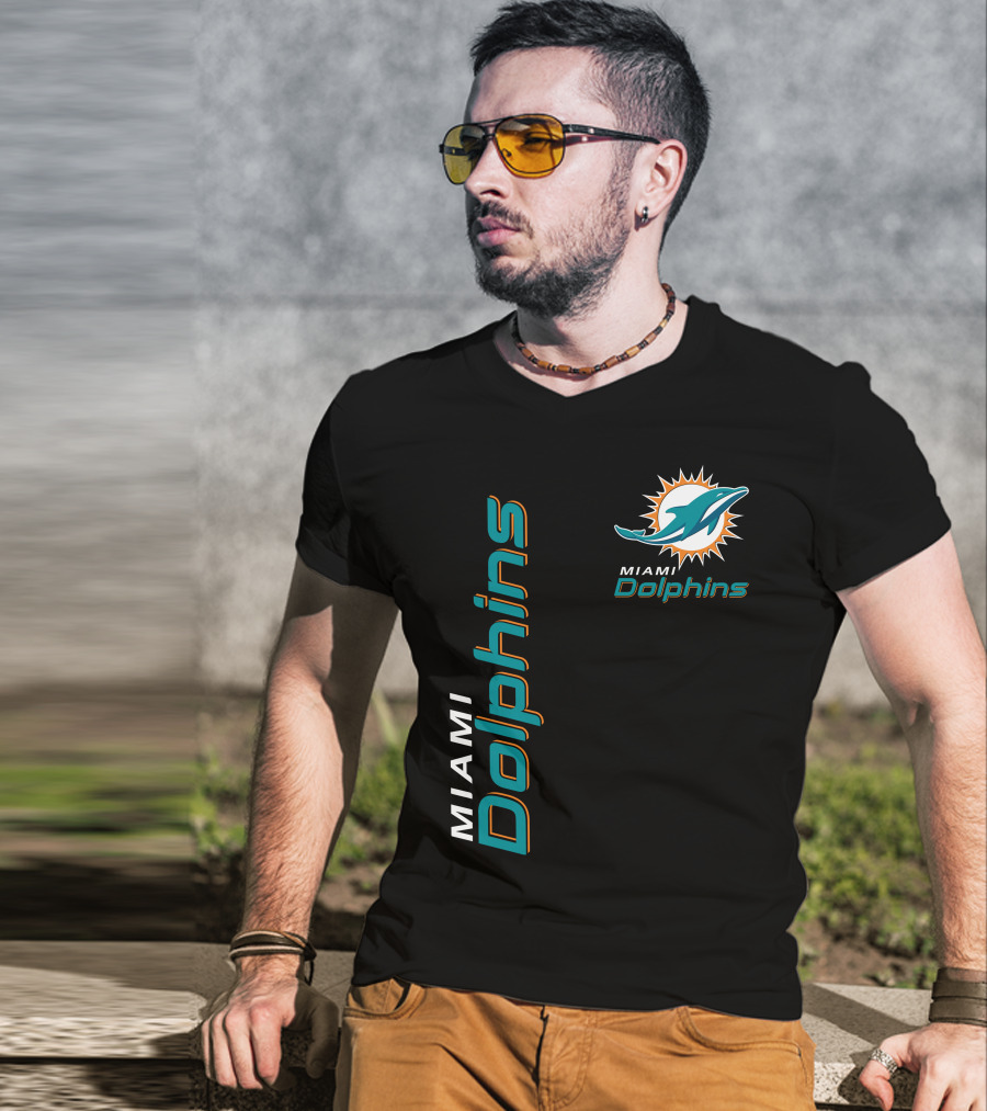 Miami Dolphins 10 Football Team T-Shirt