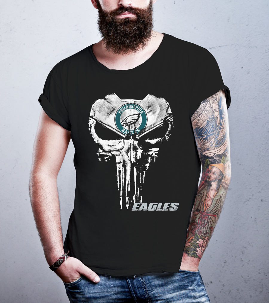 Philadelphia Eagles Nfl Logo Grunge Style Eagles T-Shirt