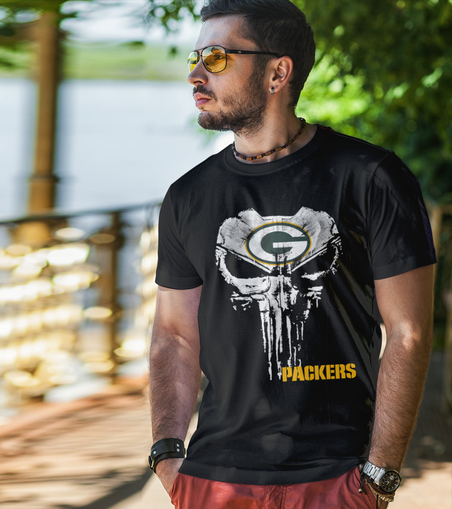 Packers G Logo Skull T-Shirt