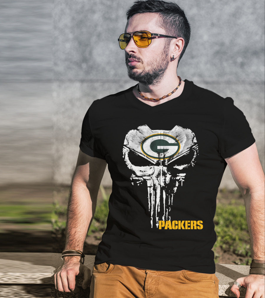 Packers G Logo Skull T-Shirt