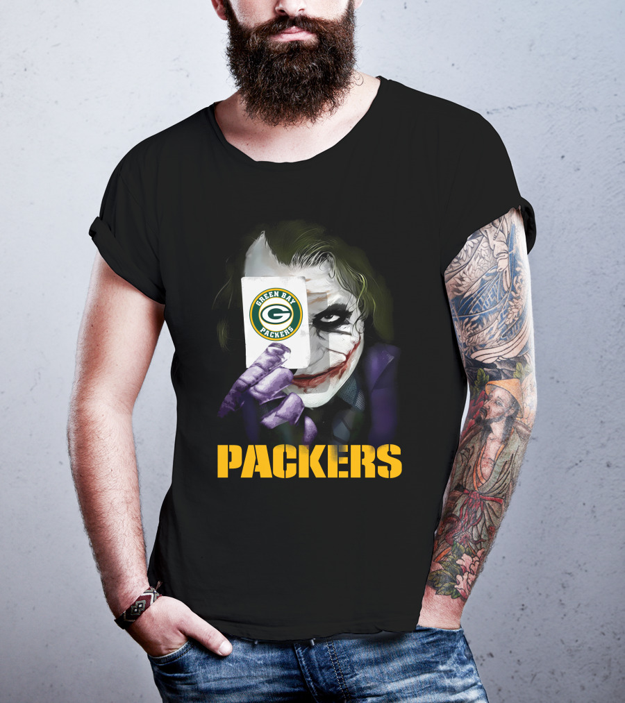 Green Bay Packers Joker Playing Card T-Shirt
