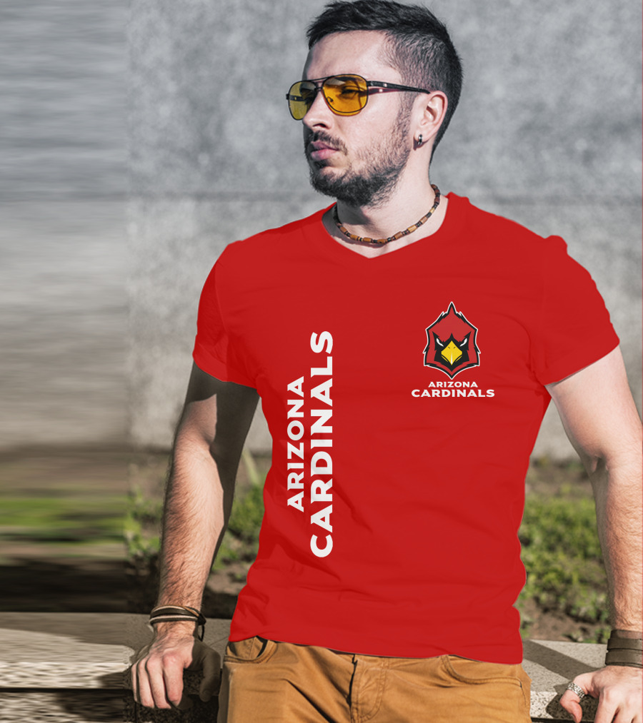 Arizona Cardinals Nfl Team Red Bold T-Shirt