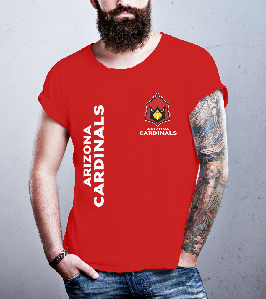 Arizona Cardinals Nfl Team Red Bold T-Shirt