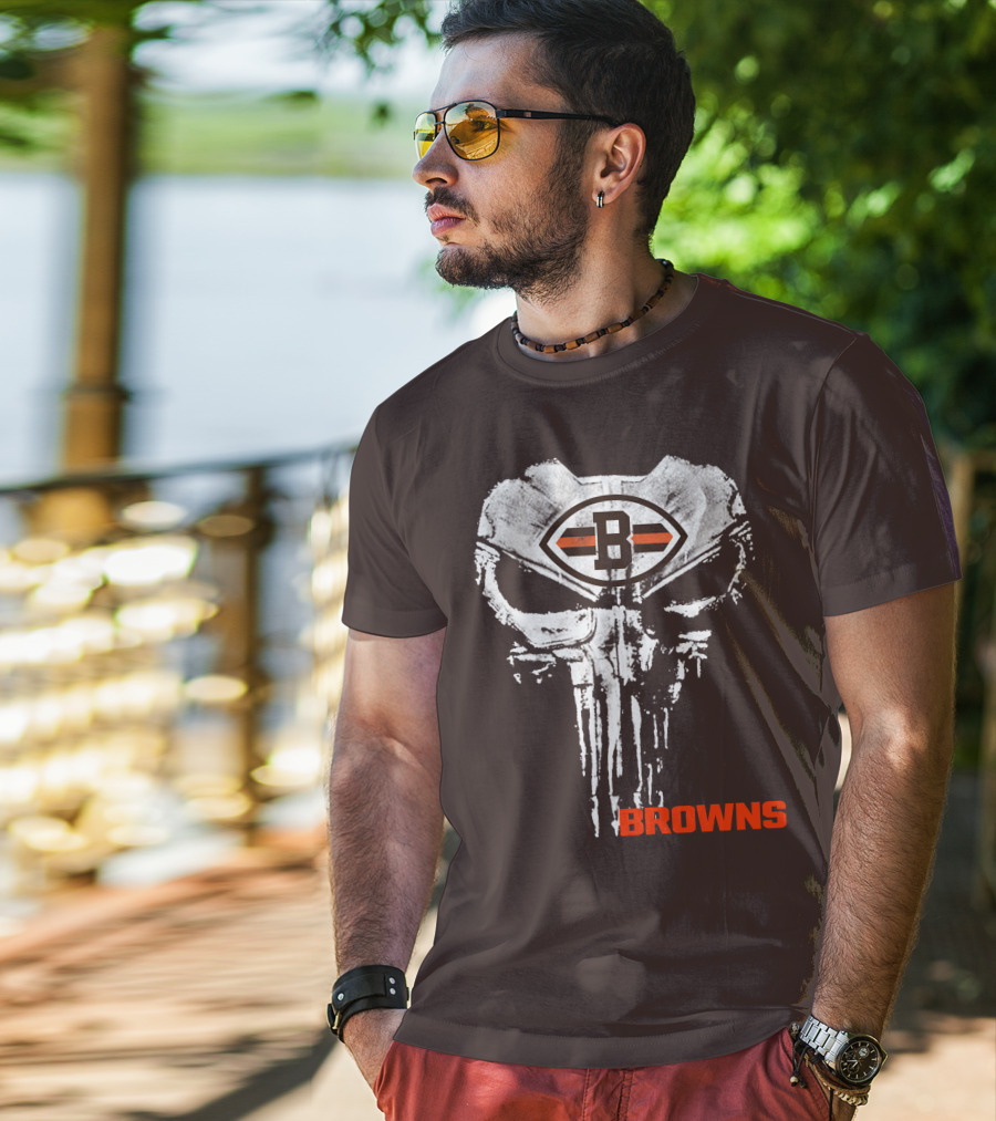 Browns Skull Logo B T-Shirt