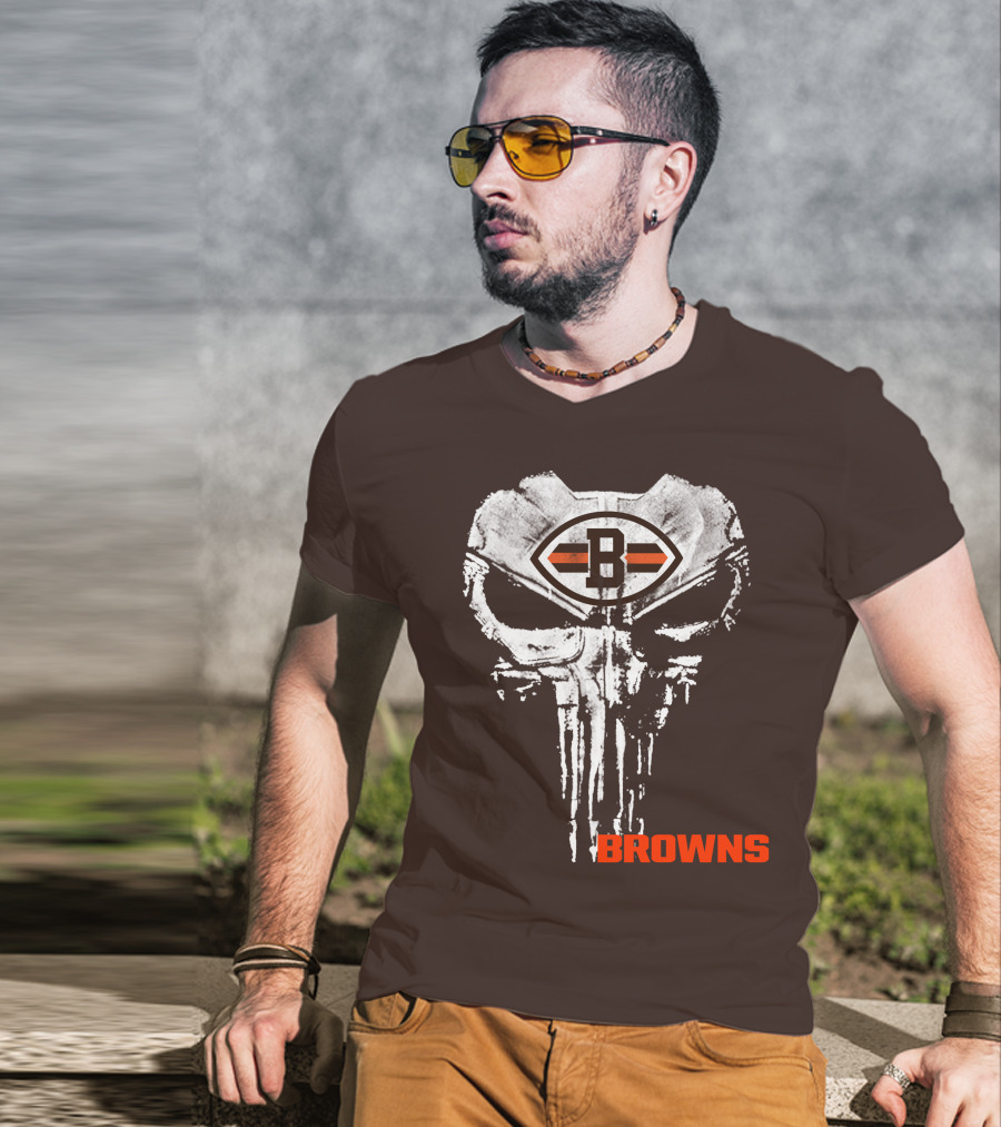 Browns Skull Logo B T-Shirt