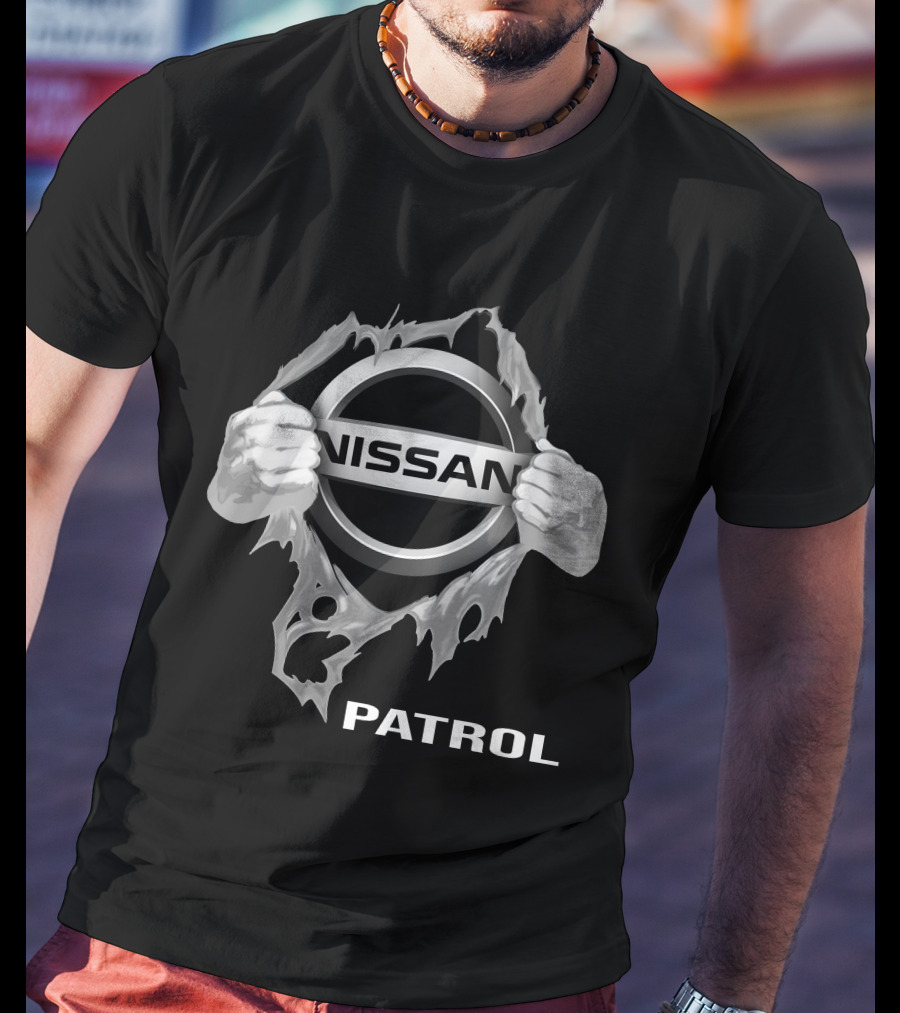 Nissan Patrol Logo Tearing Through T-Shirt