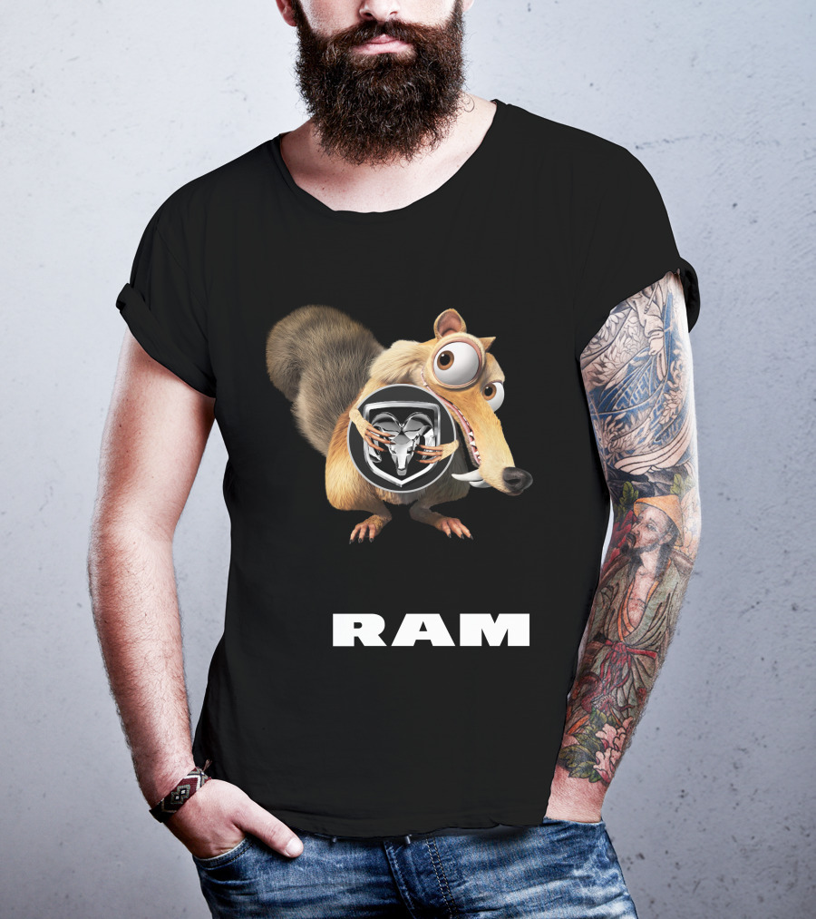 Scrat Ice Age Ram Logo T-Shirt
