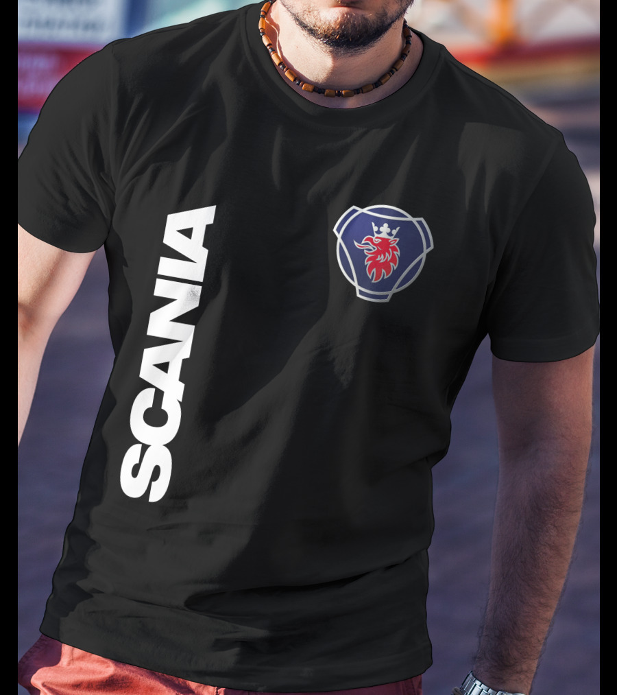 Scania Truck Logo And Emblem With Lion And Crown T-Shirt
