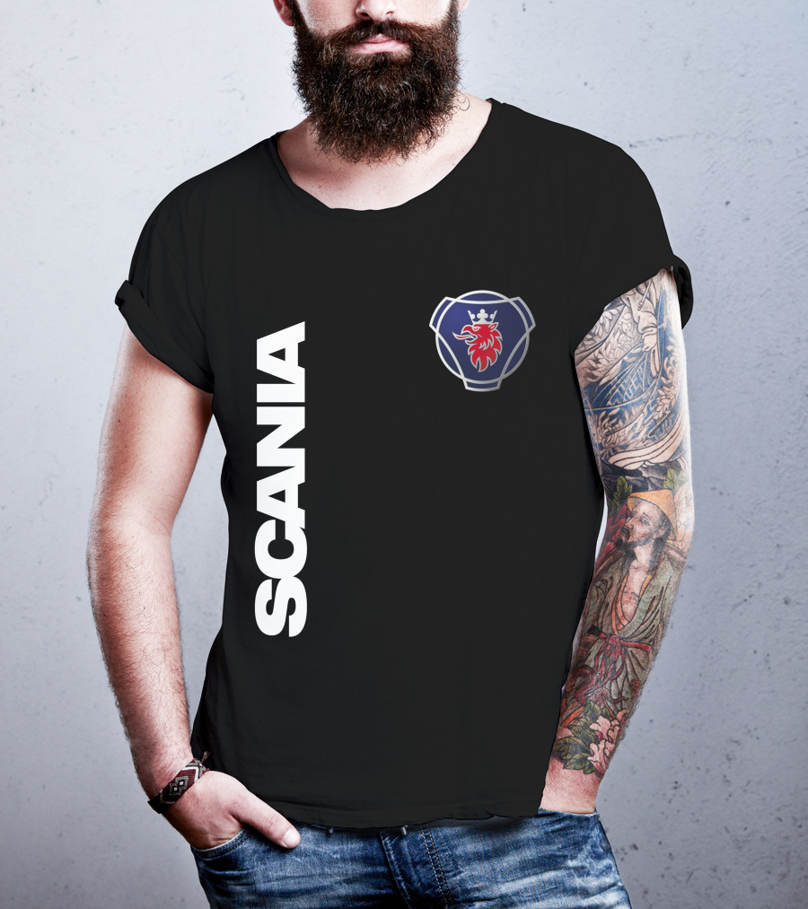 Scania Truck Logo And Emblem With Lion And Crown T-Shirt