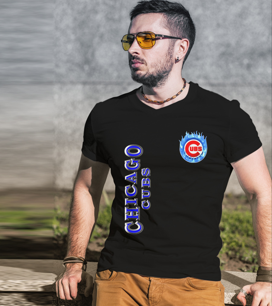 Chicago Cubs 03 Flame T-Shirt
