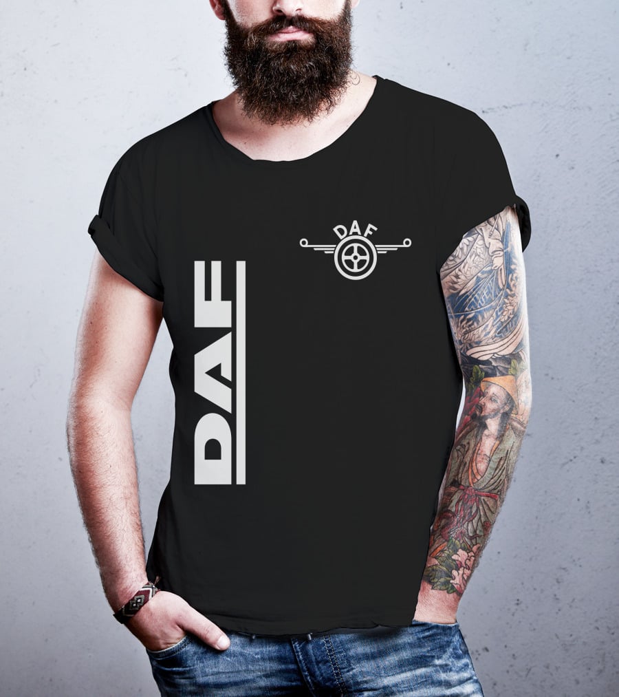Daf Steering Wheel Emblem With Vertical T-Shirt