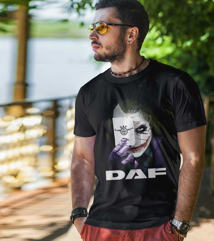 Daf Joker Card Face Iconic Style T-Shirt