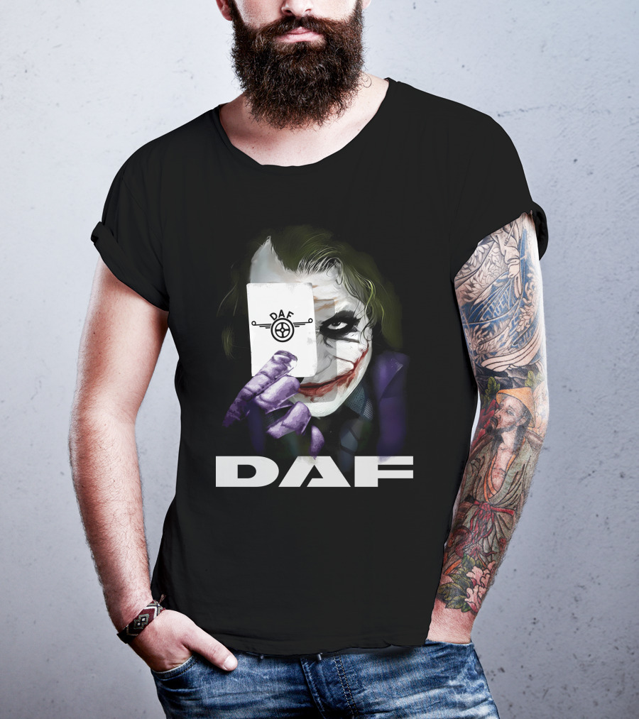 Daf Joker Card Face Iconic Style T-Shirt
