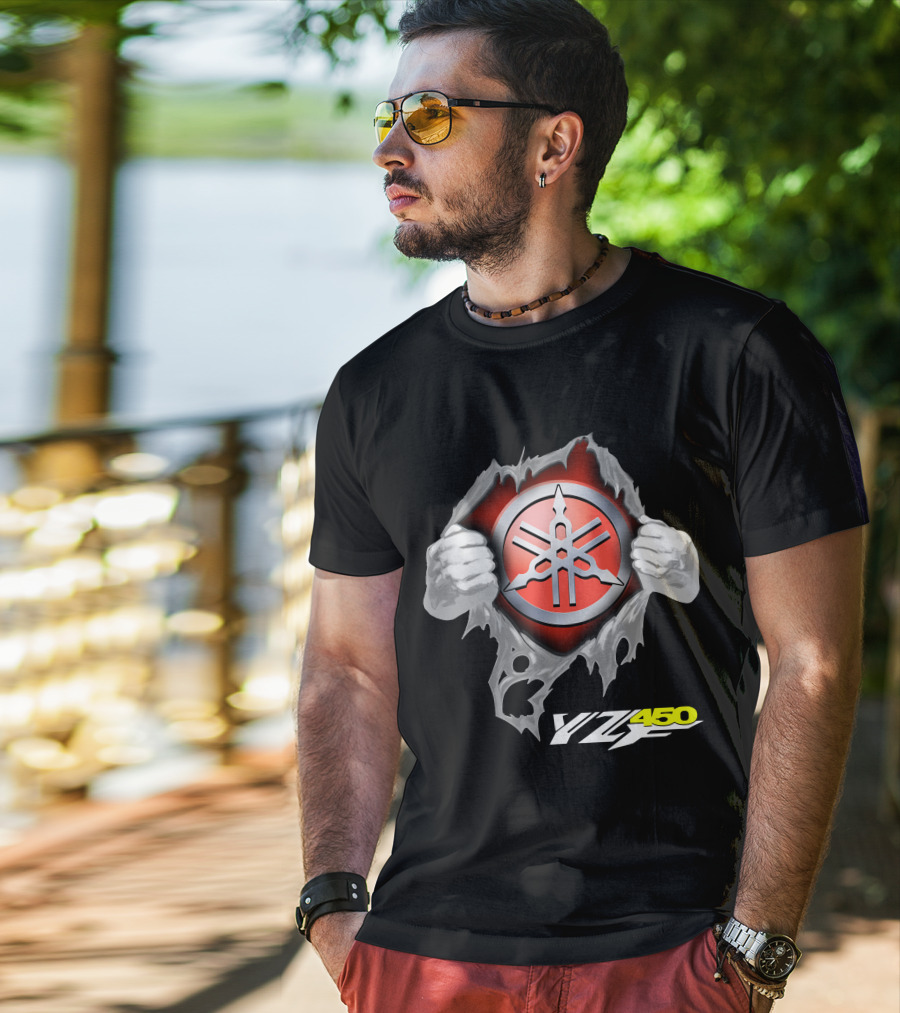 Yamaha Emblem Yz450 Dynamic Burst T-Shirt