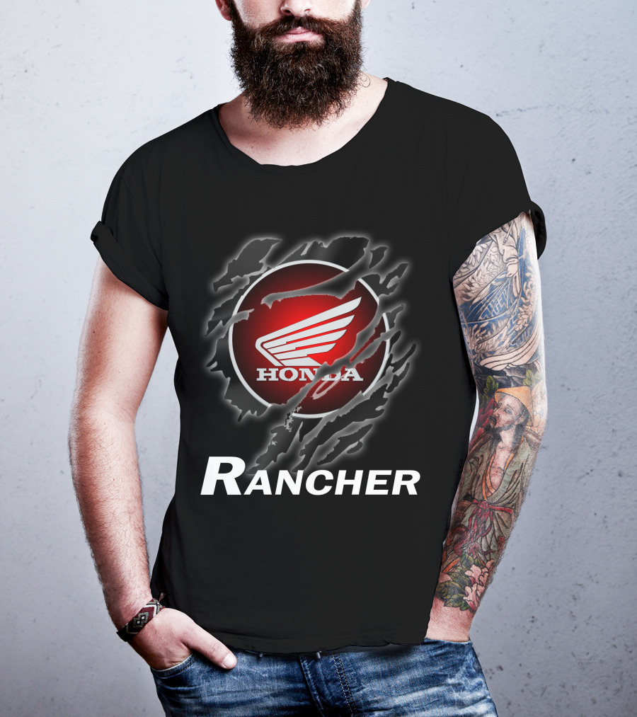 Rancher Honda Wing Logo Claw Marks T-Shirt