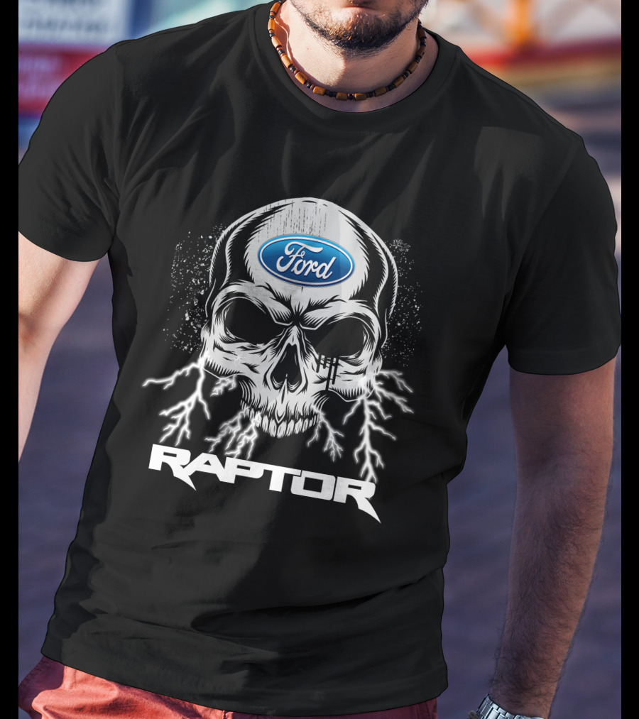 Ford Raptor Skull With Lightning T-Shirt