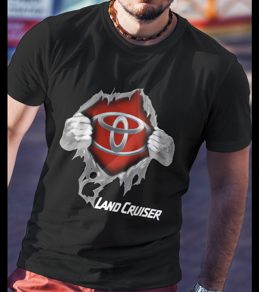 Land Cruiser Toyota Emblem Ripped T-Shirt