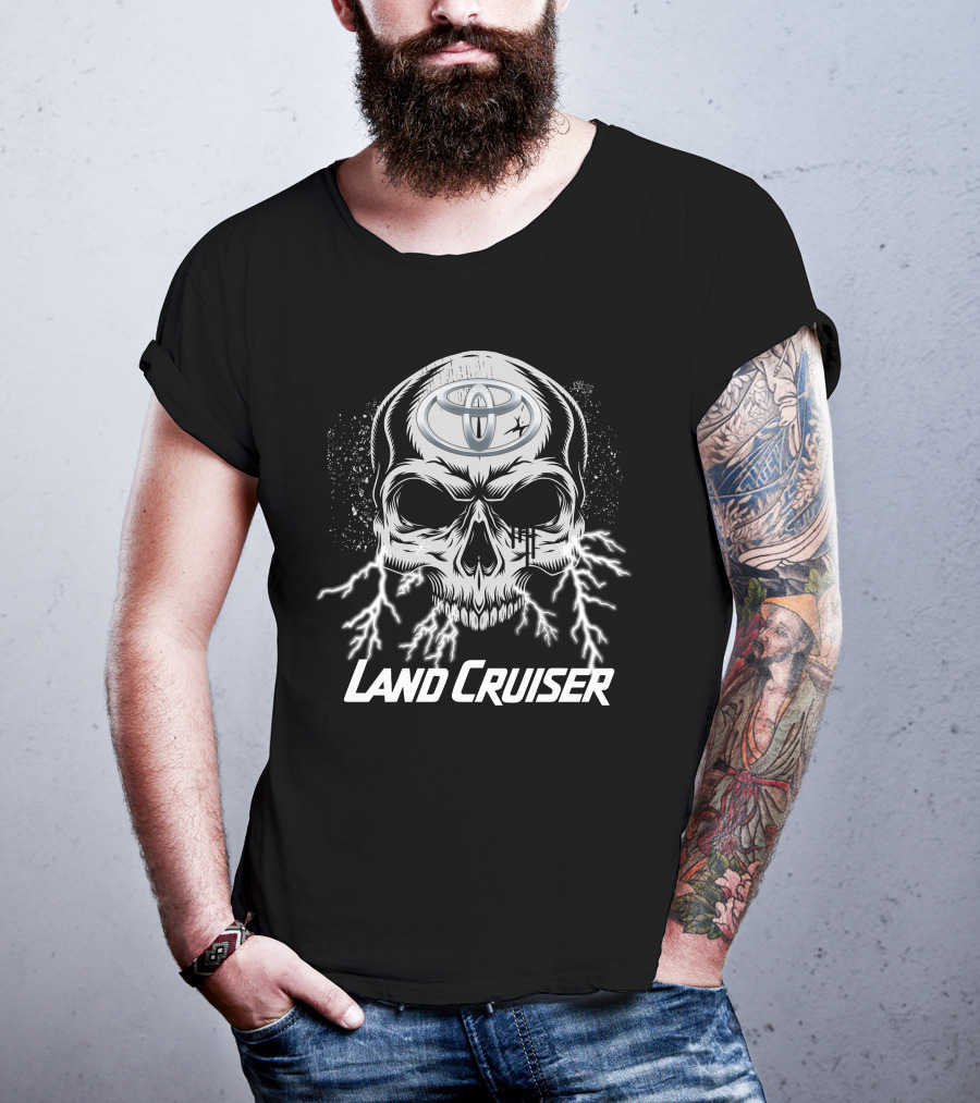 Toyota Land Cruiser Skull 23 Lightning T-Shirt