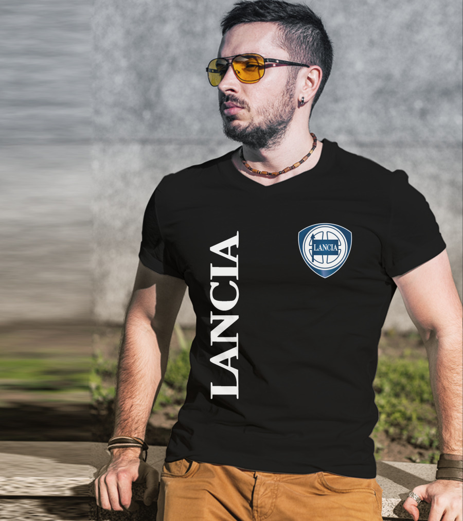 Lancia Shield Logo Vertical T-Shirt