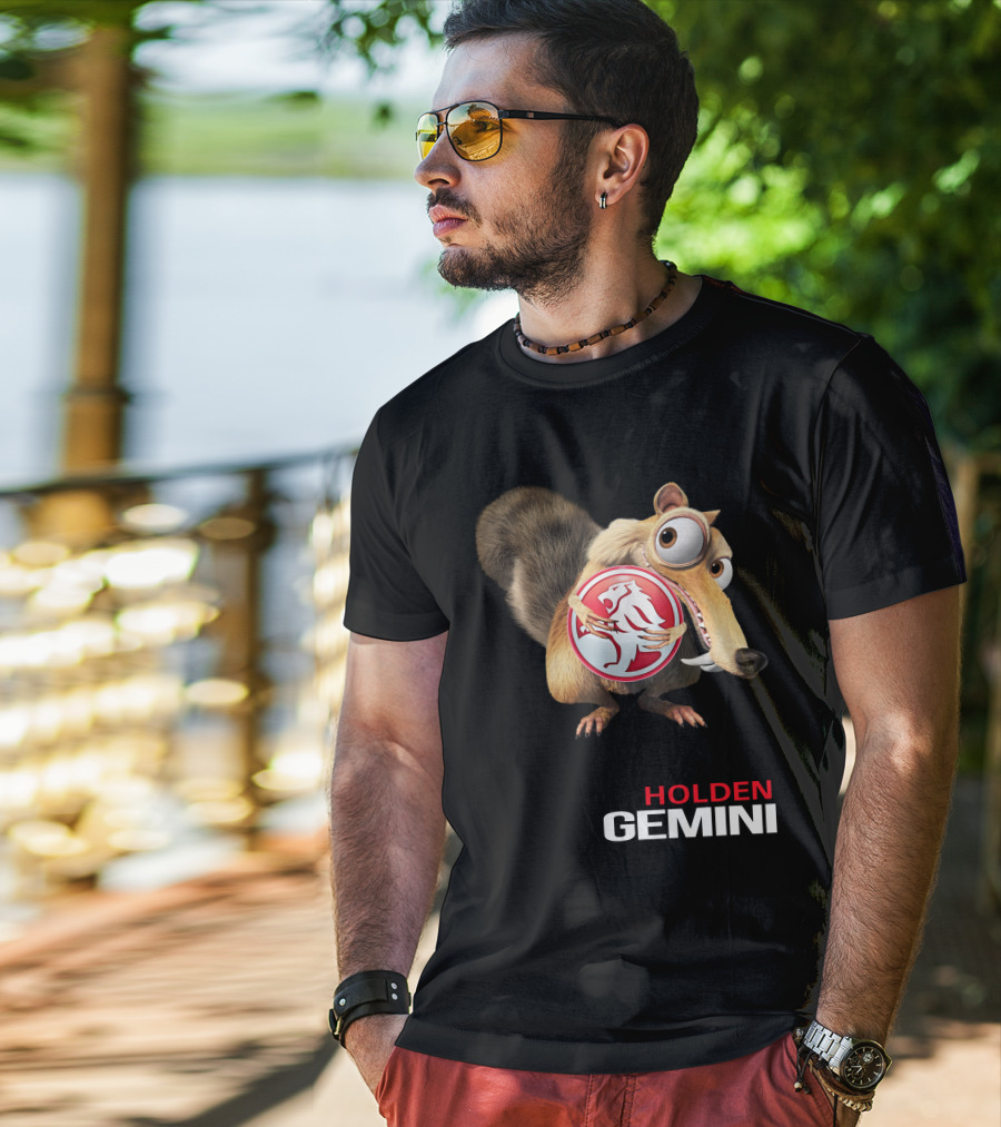 Holden Gemini Ice Age Scrat Logo Crossover T-Shirt