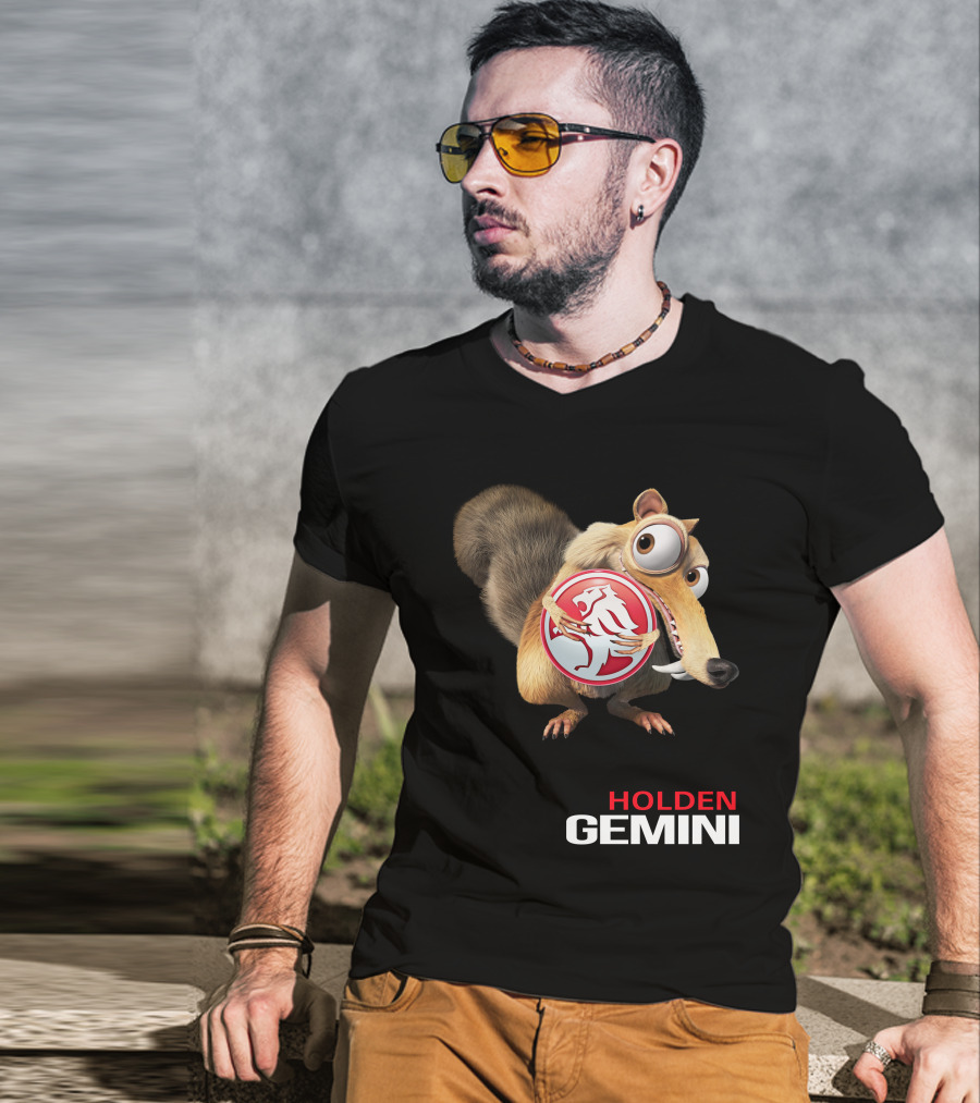 Holden Gemini Ice Age Scrat Logo Crossover T-Shirt