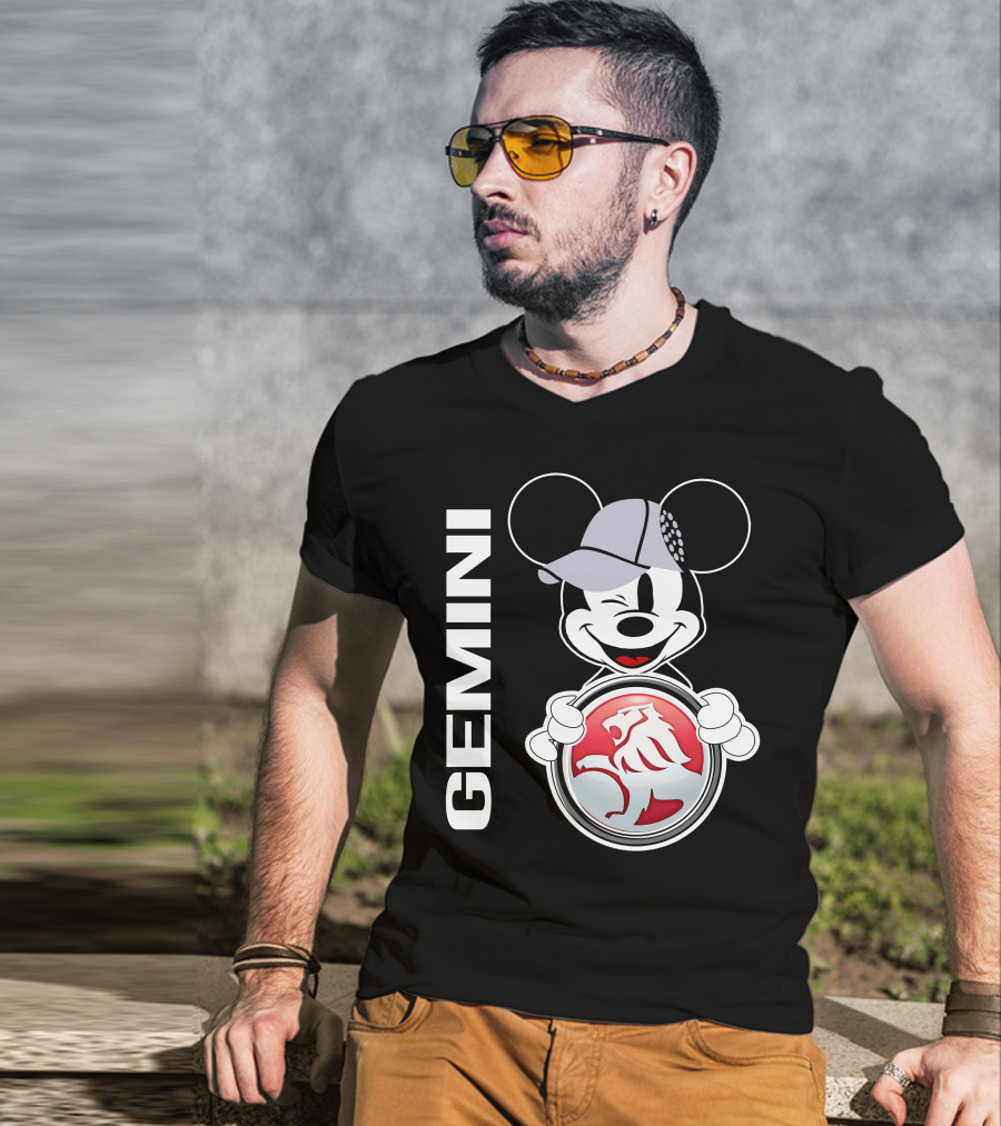 Gemini Mickey Holding Holden Lion T-Shirt