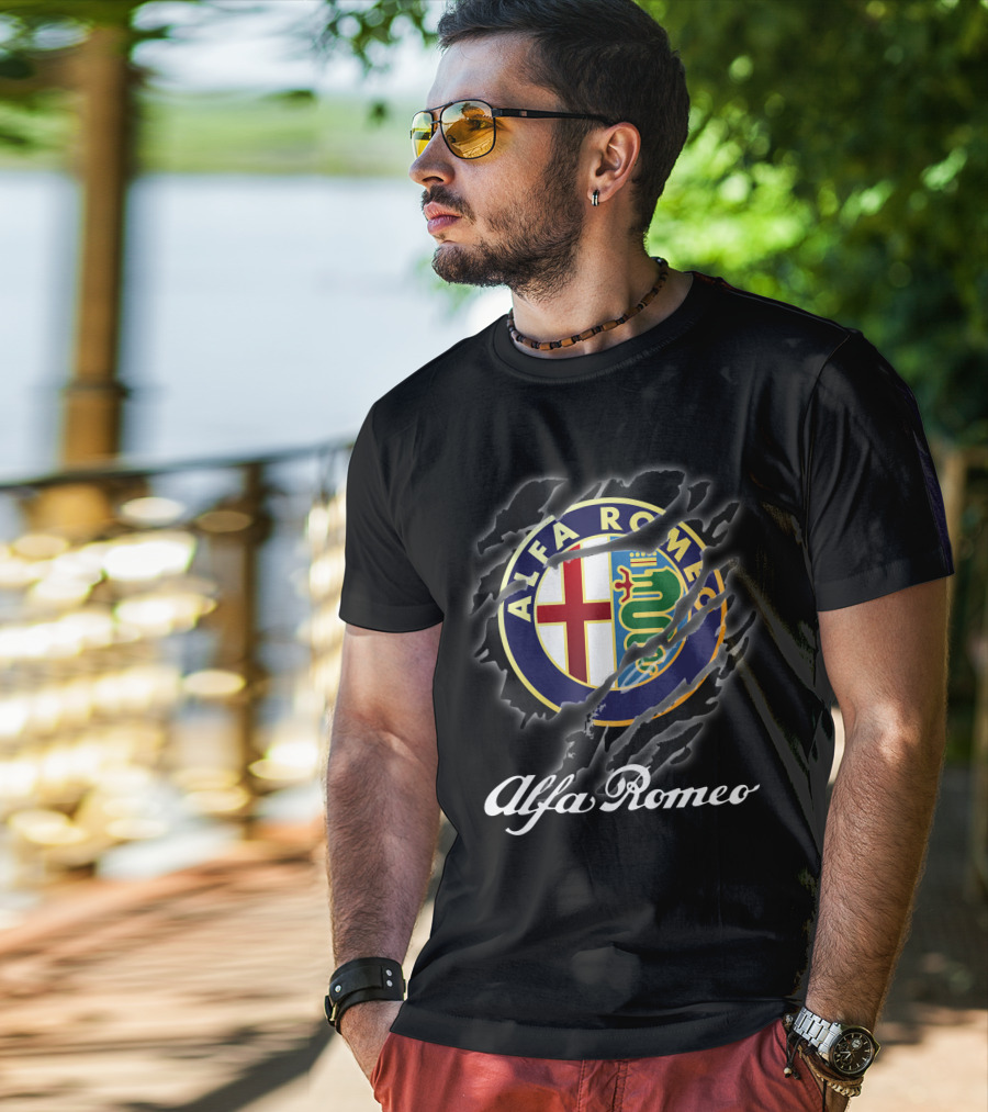 Alfa Romeo Logo With Claw Marks T-Shirt