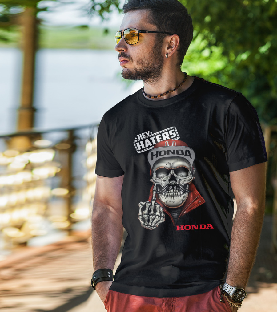 Hey Haters Honda Skull T-Shirt
