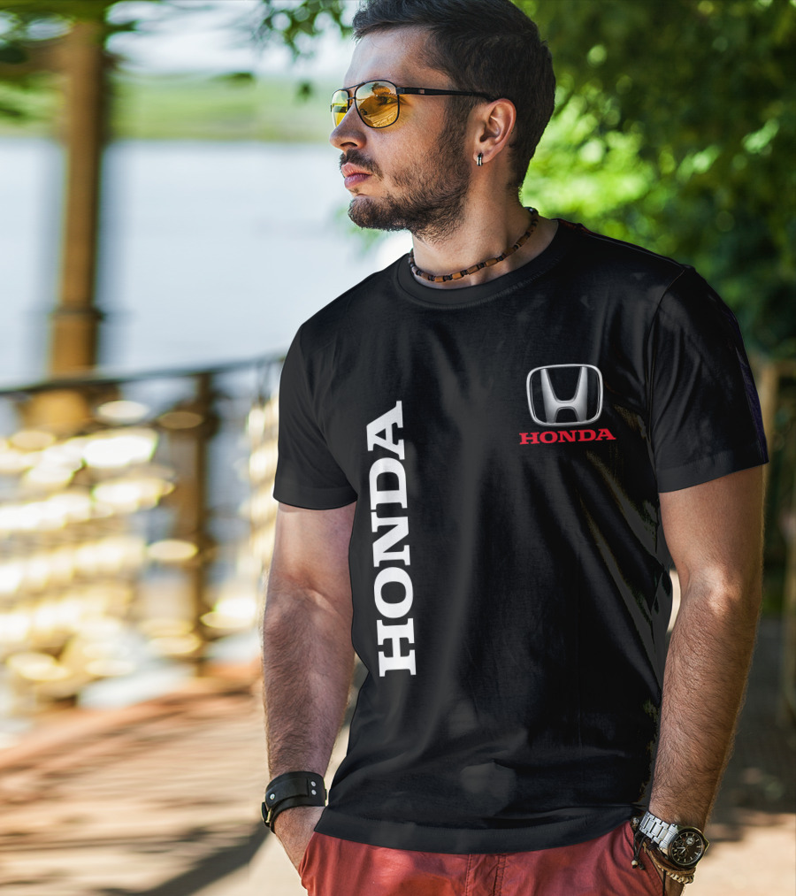 Honda Vertical Logo Emblem T-Shirt