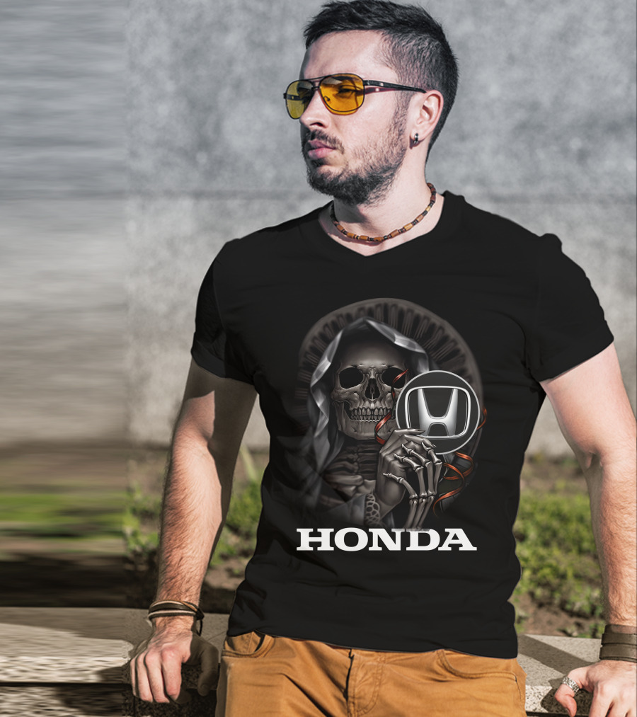 Honda Skull Reaper Holding T-Shirt