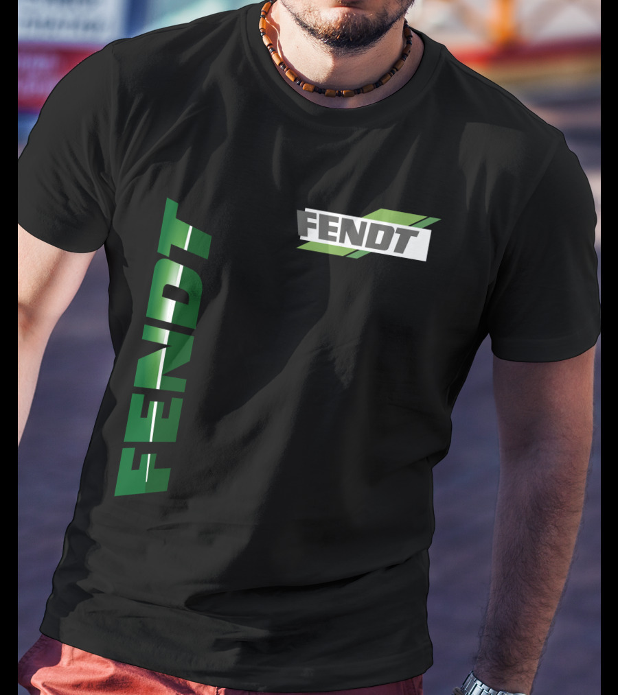 Fendt 01 Vertical And Diagonal Green T-Shirt