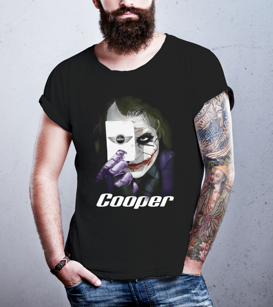 Cooper Joker Holding Mini Card T-Shirt