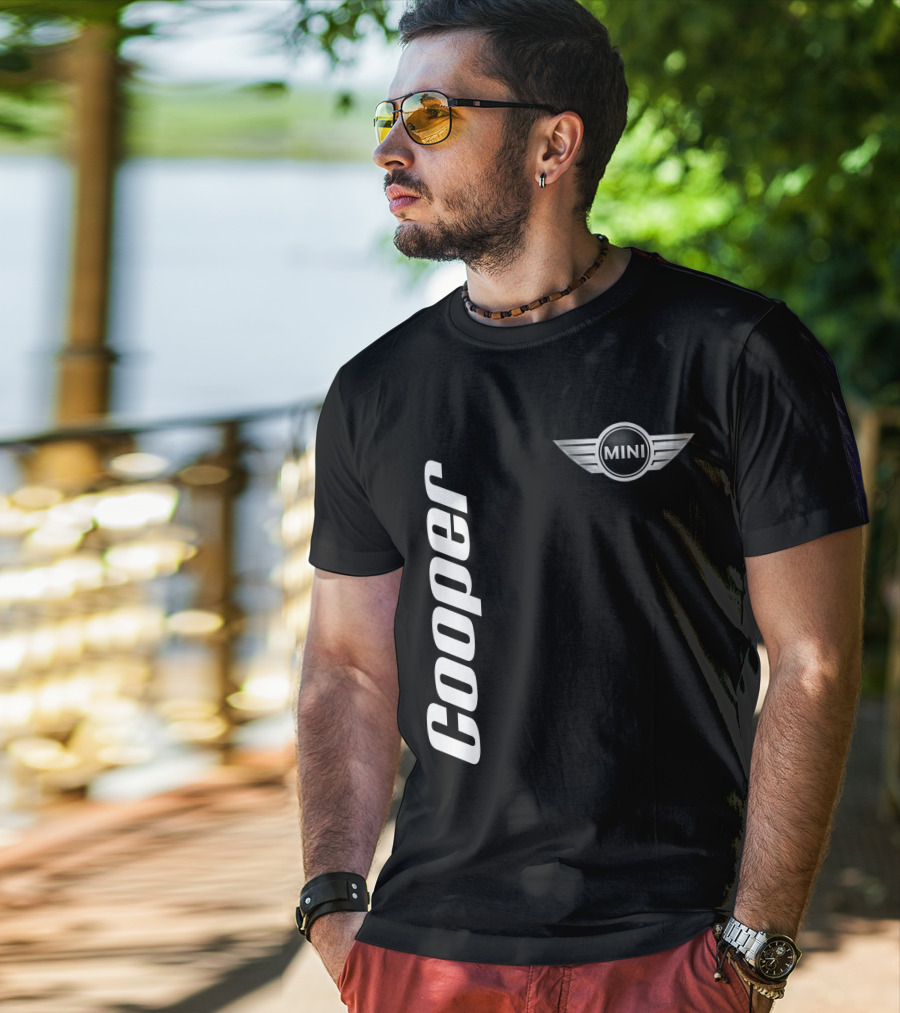 Mini Cooper Logo Vertical T-Shirt