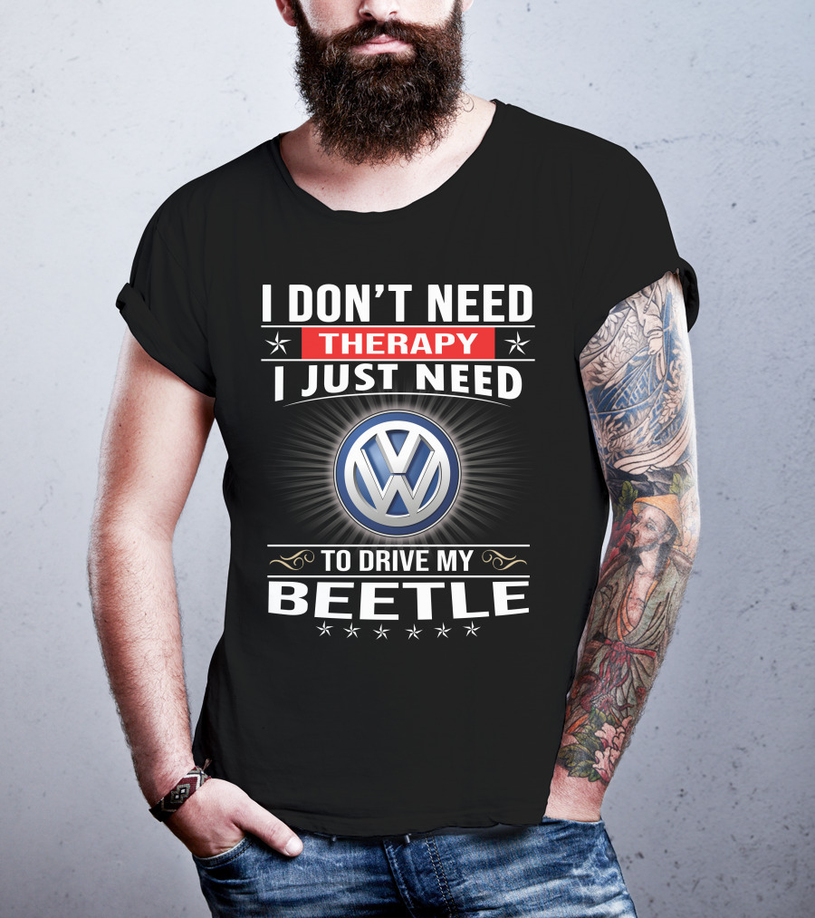 Volkswagen Beetle Therapy Driving Enthusiast T-Shirt
