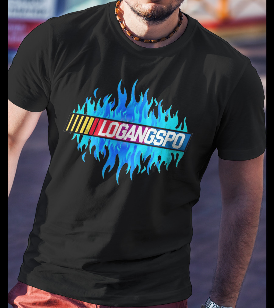 Logangspo Racing Flames T-Shirt