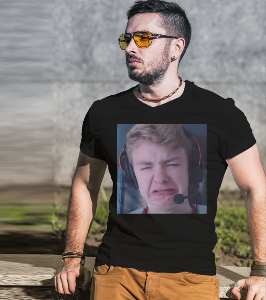 TommyInnit Meme Face Headset Expression Merch T-Shirt