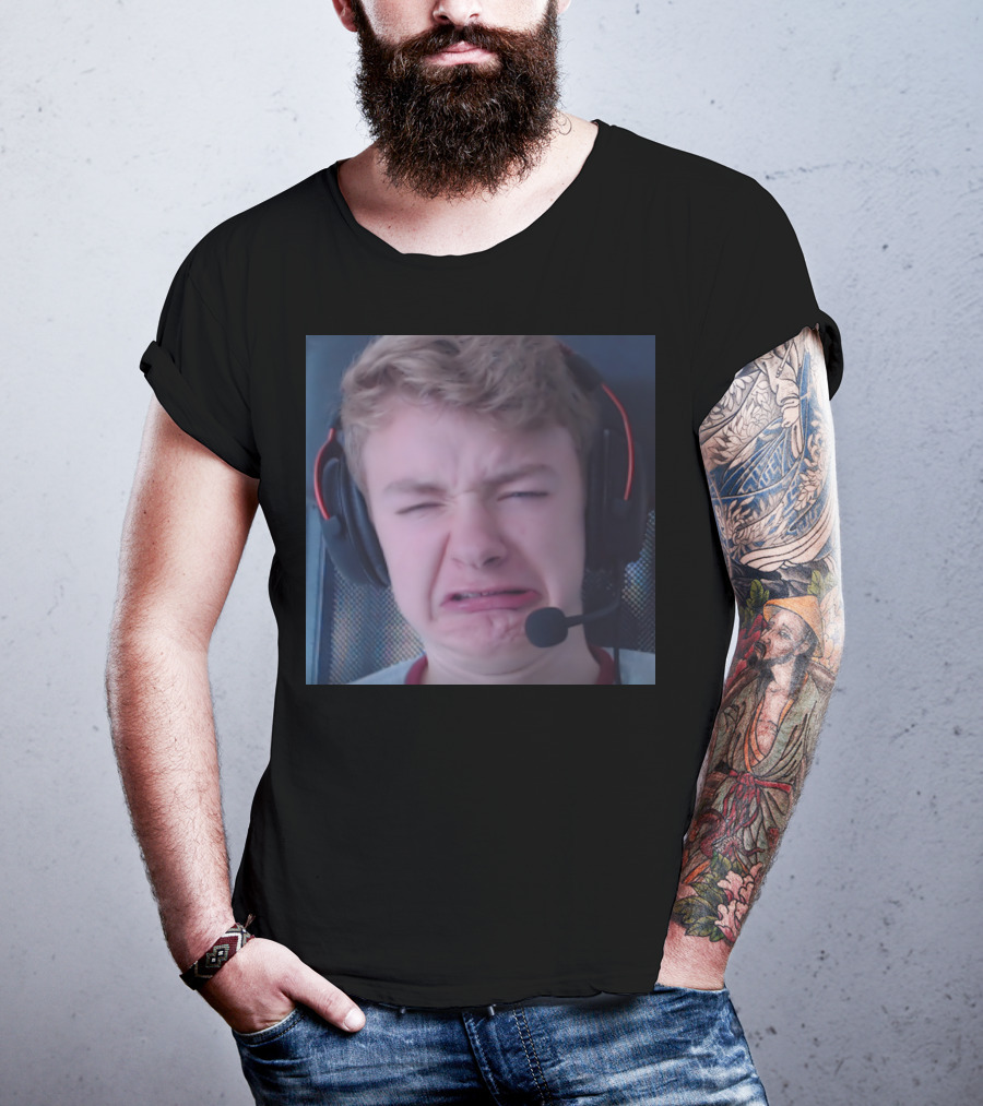 TommyInnit Meme Face Headset Expression Merch T-Shirt