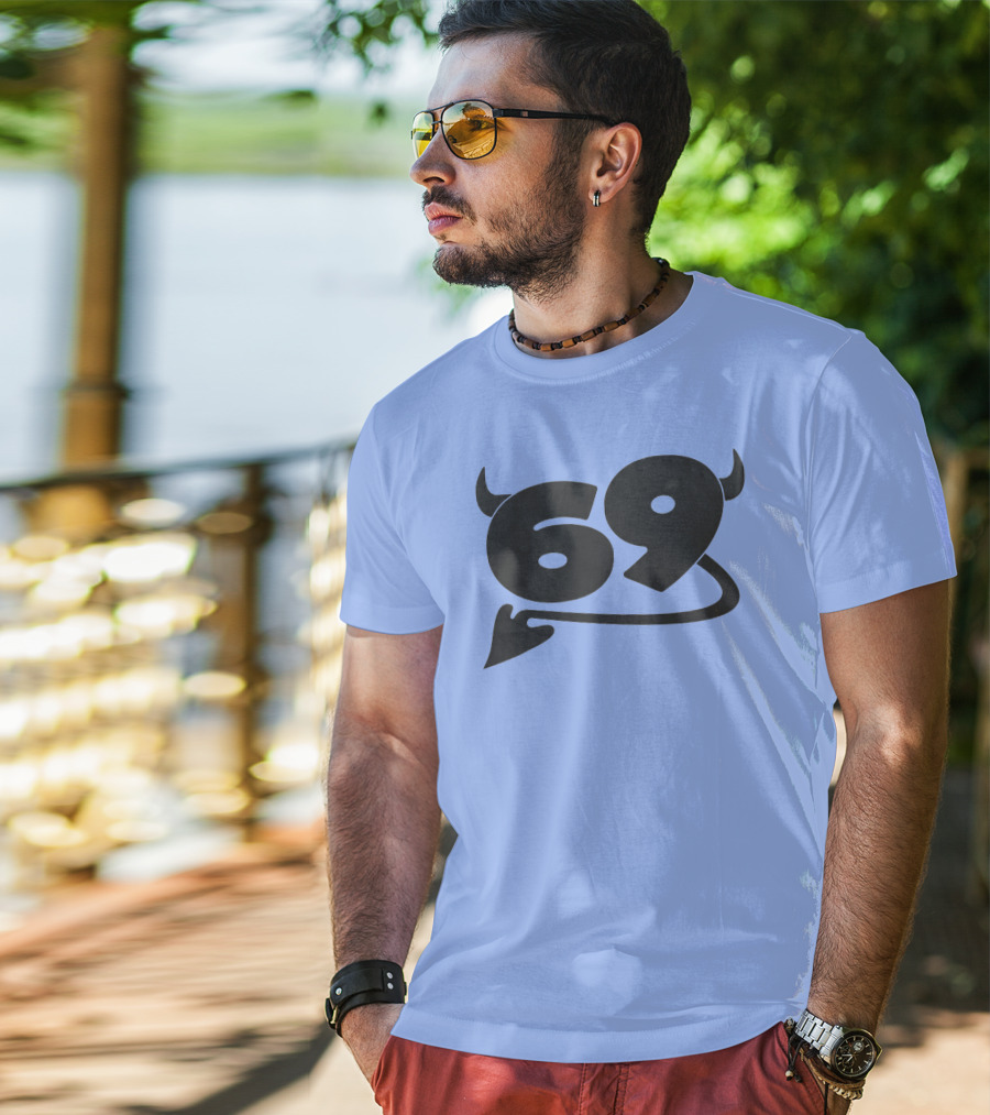 69 Devil Tail Horns King Princess Merch T-Shirt
