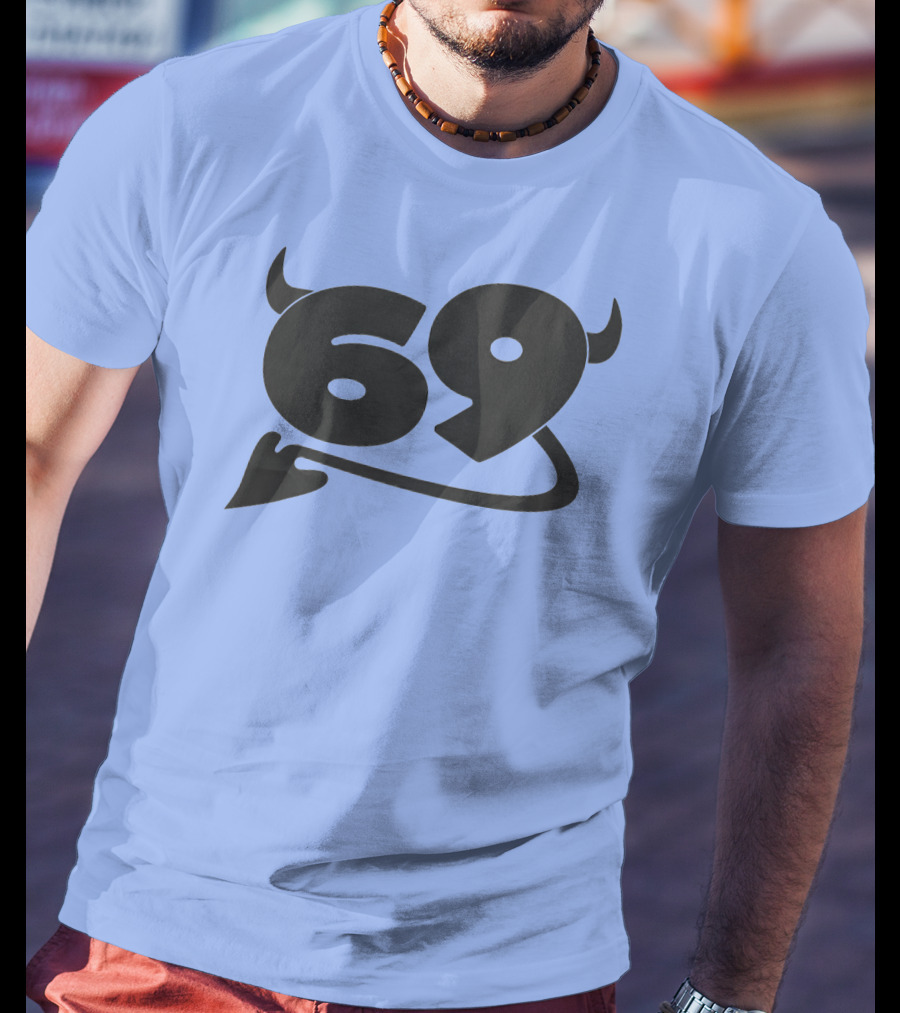 69 Devil Tail Horns King Princess Merch T-Shirt