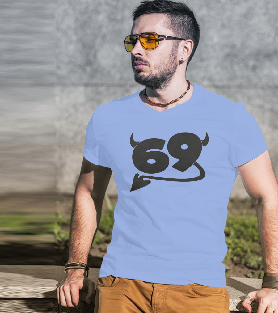 69 Devil Tail Horns King Princess Merch T-Shirt