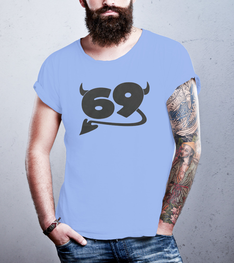 69 Devil Tail Horns King Princess Merch T-Shirt