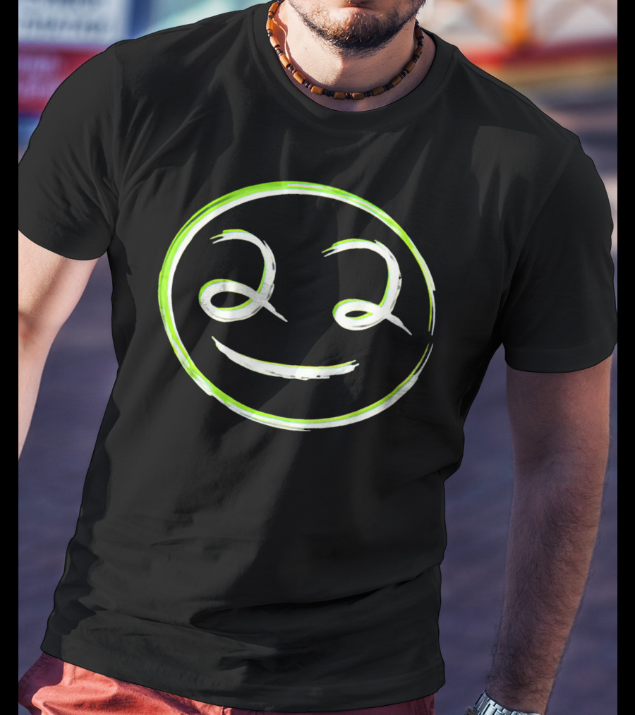 Dream Team Pride Smiley Icon Green Accents T-Shirt