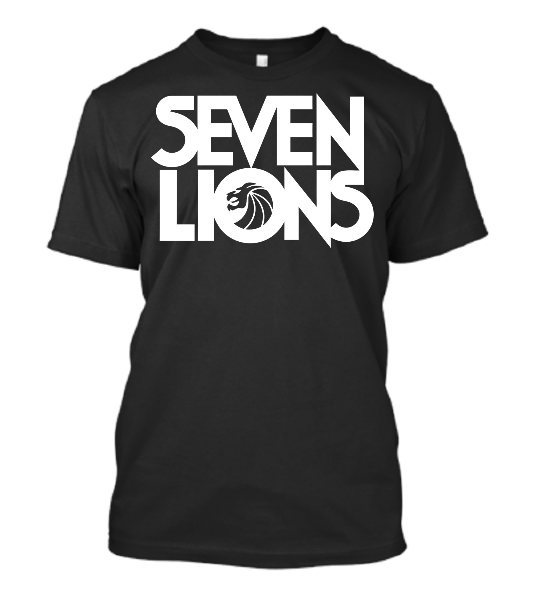 Seven Lions Logo With Stylized Lion Head T-Shirt