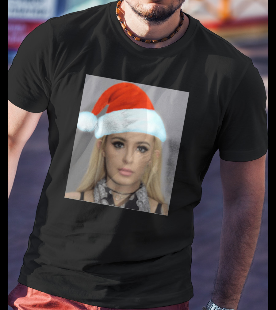 Tana Mongeau Mugshot Santa Hat Christmas T-Shirt