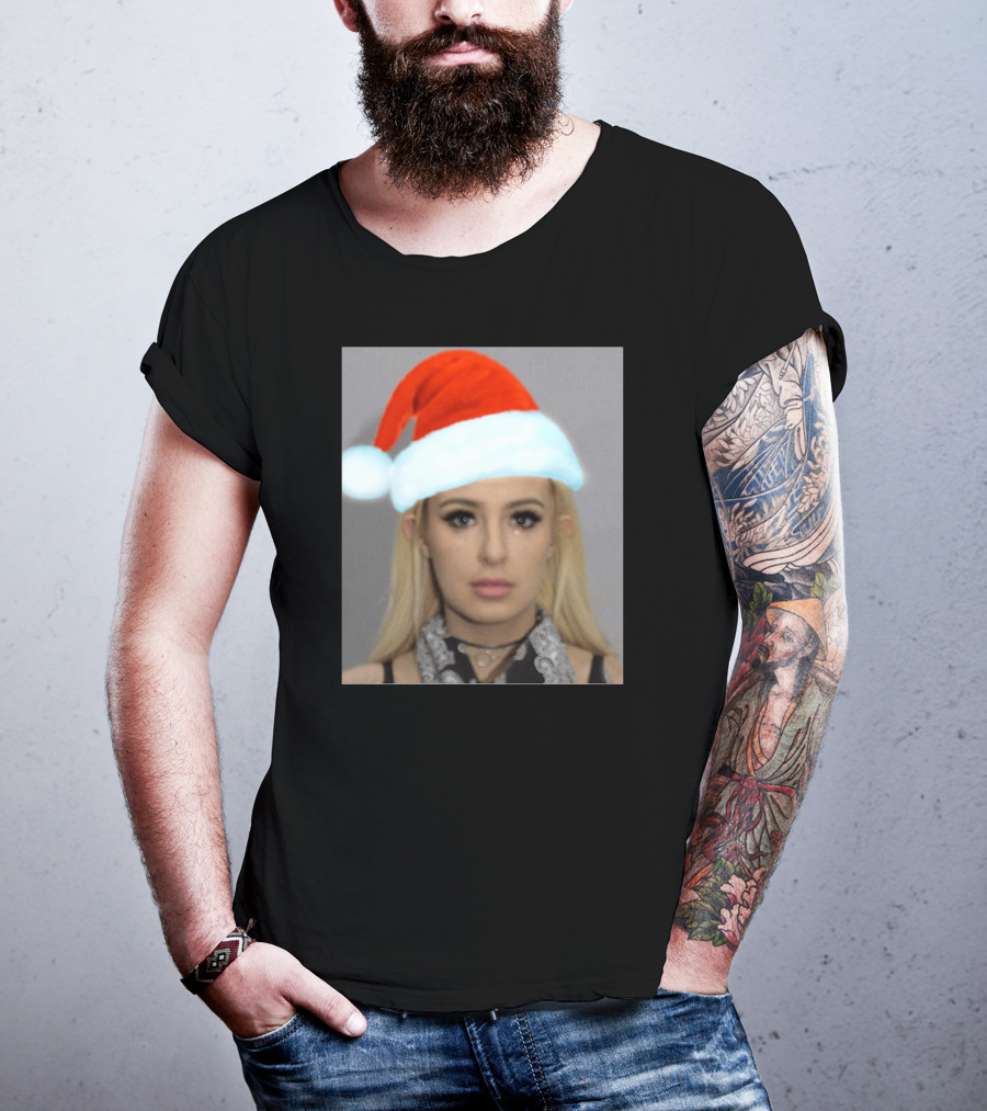 Tana Mongeau Mugshot Santa Hat Christmas T-Shirt