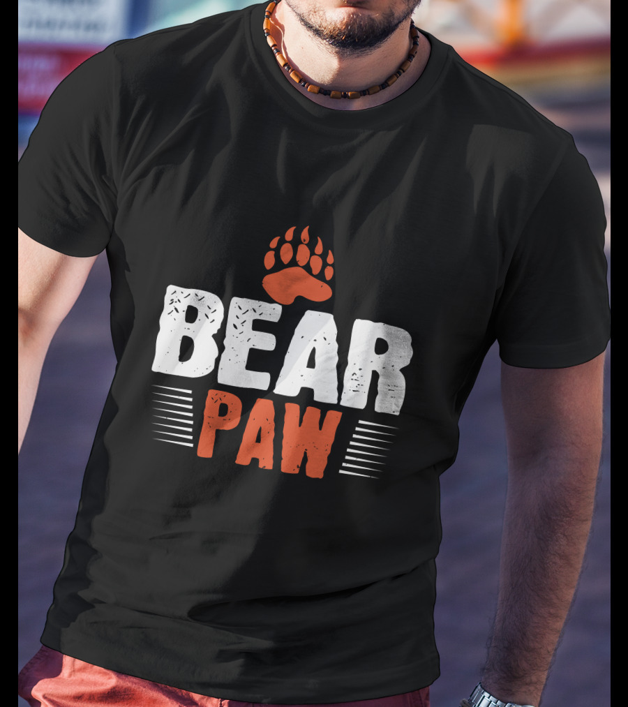 Bear Paw Claw Print T-Shirt
