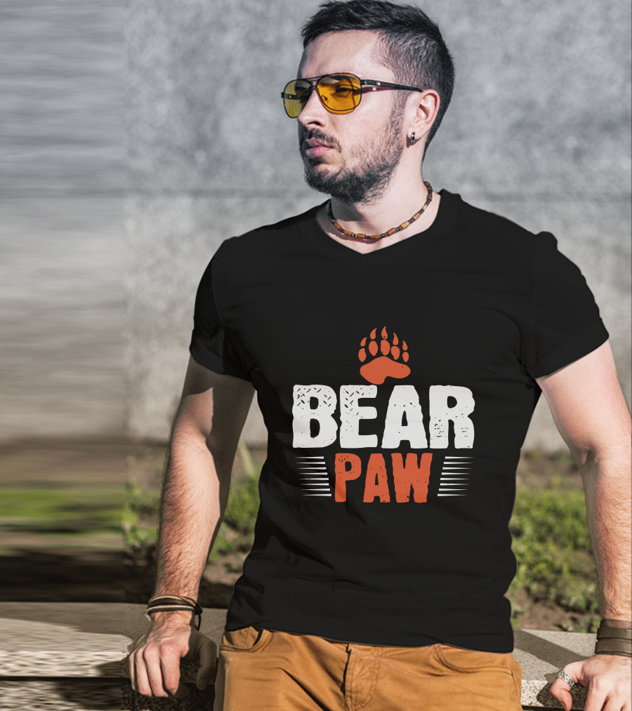 Bear Paw Claw Print T-Shirt
