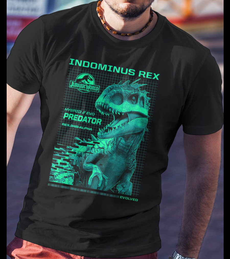 Jurassic World Indominus Rex Hybrid Evo Predator Rex.345-Alpha Evolved T-Shirt