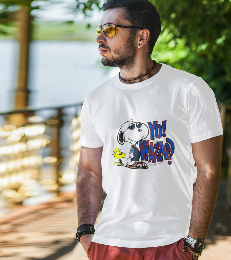 Yo Whazzup Snoopy Woodstock T-Shirt